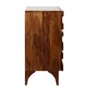 Image 4 : BNIB - Sofia Acacia Wood Live Edge 3-Drawer Chest, 35x18x35" (SF3D35-CG) - RV $695