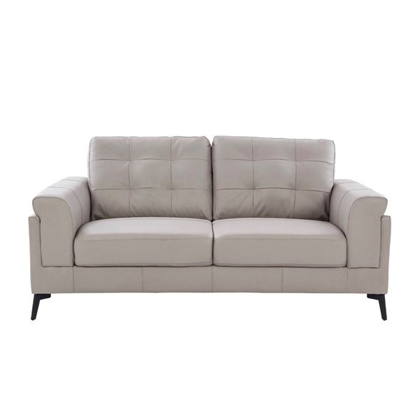BNIB - Scottsdale 2-Seater Sofa - Leather Iron, 59x34.5x35" (2212-063) - RV $1,495