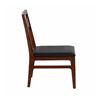 Image 3 : BNIB - Set of 2 - Walnut & Black PU Dining Chair (2107-007) - RV $490
