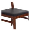 Image 4 : BNIB - Set of 2 - Walnut & Black PU Dining Chair (2107-007) - RV $490