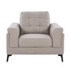Image 1 : BNIB - Scottsdale 1-Seater Sofa - Leather Iron, 38x34.5x35" (2212-064) - RV $695