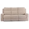 Image 1 : BNIB - 3-Seater 3RR Power Recliner Sofa, 85x38x40" (JH R328) - RV $2,795