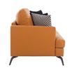 Image 3 : BNIB - Paris 3-Seater Sofa - Leather Iron, 82.5x35.5x36.3" (2301-012) - RV $2,495