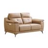 Image 2 : BNIB - Half Leather 2-Seater Loveseat - Beige - RV $1,695