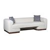 Image 1 : BNIB - Aleesos Mango Wood Fabric Modern Sofa, 97x35x28" (2304-015) - RV $2,895