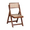 Image 1 : BNIB -  Rattan Folding Chair, Strip Pine/Cane (RTNFC-34SP) - RV $195