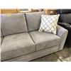 Image 4 : New - Gray 3-Seater Upholstered Sofa with 2 Pillows, W82"