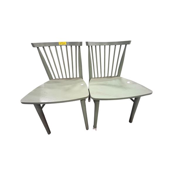 Set of 2 Article Green Dining Chairs