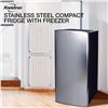 Image 2 : BNIB - Koolatron Stainless Steel Compact Fridge with Freezer 6.2 cu. ft. KBC-190SS - RV $799.99