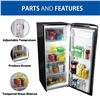 Image 3 : BNIB - Koolatron Stainless Steel Compact Fridge with Freezer 6.2 cu. ft. KBC-190SS - RV $799.99