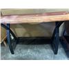 Image 3 : Live Edge Wood Console Table, W46"x x D14"