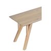 Image 4 : BNIB - Yuki Acacia Wood Live Edge Bench - Brunt White / Black, 57x16x18" - RV $395
