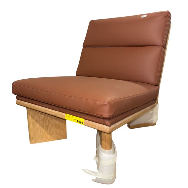 New - Sundays Frame Lounge Chair - Brown Oak (SMP-CHA-EW-044-006)