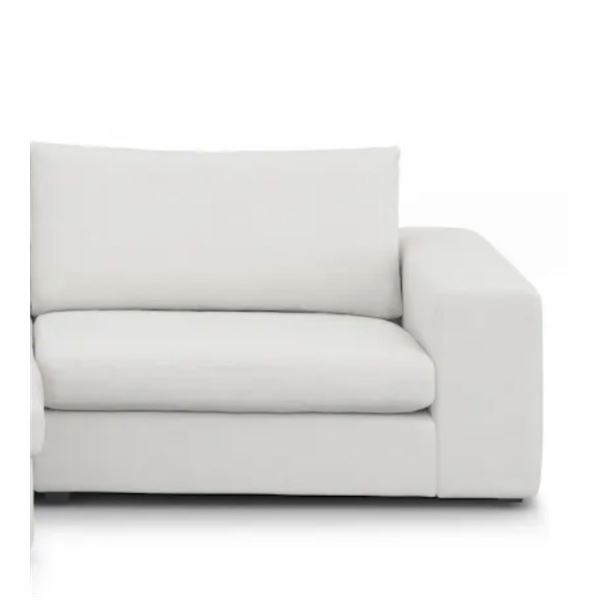 New Open Box - Article 1-Pcs Beta Left Arm Modular Sofa - Quartz White (ART1858)