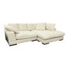 Image 2 : Moe's 2pc Contemporary Low Profile Sectional Sofa - White/Light Grey