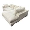 Image 3 : Moe's 2pc Contemporary Low Profile Sectional Sofa - White/Light Grey