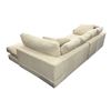 Image 4 : Moe's 2pc Contemporary Low Profile Sectional Sofa - White/Light Grey
