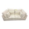 Image 1 : Sundays Contemporary Fabric Deep Lounge Sofa Couch â€“ Cream / Light Beige