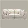 Image 2 : Sundays Contemporary Fabric Deep Lounge Sofa Couch â€“ Cream / Light Beige