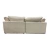 Image 4 : Sundays Contemporary Fabric Deep Lounge Sofa Couch â€“ Cream / Light Beige