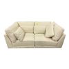 Image 2 : Sundays Contemporary Fabric Deep Lounge Sofa Couch â€“ Cream / Light Beige