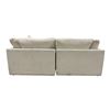 Image 3 : Sundays Contemporary Fabric Deep Lounge Sofa Couch â€“ Cream / Light Beige