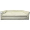 Image 2 : Article Modern Tuxedo Style Bench-Seat Fabric Sofa / Couch in Cream / Off-White