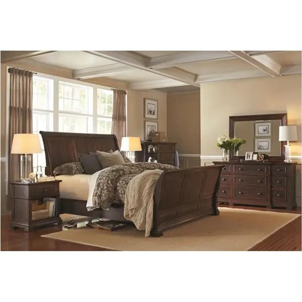BNIB - Aspen Home Furniture King Sleigh HB Bed (I59-405 /packaged in 3 boxes)
