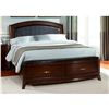 Image 2 : BNIB -  Avalon Dark Truffle King Panel Storage Bed (505-BR24FS / packaged in 3 boxes)