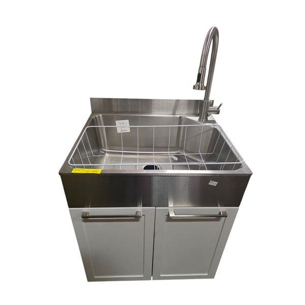 Stainless Steel Sink with Faucet