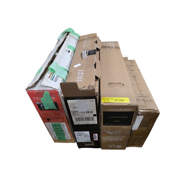 4-Pcs - Assorted Monitors, LED TV, and Desk Stand