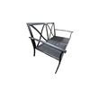 Image 1 : Black Metal Outdoor Bench