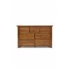 Image 2 : New - Wooden Dresser Brown 3 Over 4, H55" x W33" x D17"