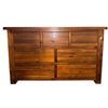 Image 3 : BNIB - Wooden Dresser Brown 3 Over 4, H55" x W33" x D17"