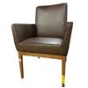 Image 2 : Set of 2 - BNIB Sundays Fixed Cover Dining Armchair Natural Oak Vintage Leather