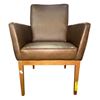 Image 2 : Set of 2 - BNIB Sundays Fixed Cover Dining Side Chair Natural Oak Vintage Leather