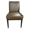 Image 2 : New Sundays Fixed Cover Dining Side Chair Natural Oak Vintage Leather
