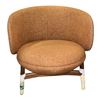 Image 2 : New - Sundays Curve Back Lounge Chair Walnut Terracotta