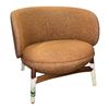 Image 1 : BNIB - Sundays Curve Back Lounge Chair Walnut Terracotta