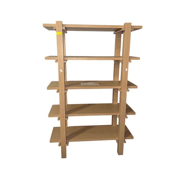 BNIB - Sunday's - Colapso Tall Single Bookcase Pale Oak - 47 x 17 x 70in - Retail Price: $1,999