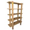 Image 4 : BNIB - Sunday's - Colapso Tall Single Bookcase Pale Oak - 47 x 17 x 70in - Retail Price: $1,999