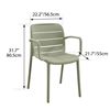 Image 2 : BNIB - Set of 2 Patioflare Stacking Outdoor Patio Chair, Green - RV: $198 (Model PF11174)