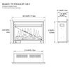 Image 4 : BNIB - Paramount 28" Electric Fireplace Insert - RV: $839 (Model: EF-128-5)