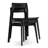 Image 2 : BNIB - Set of 2 Article Gusfa Stackable Dining Chair - Black (ART0617)