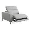 Image 1 : BNIB - Melania Leather 1-Pcs Left Facing Power Recliner Gray (mj297-450-16lr)