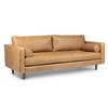 Image 1 : BNIB - Article Sven 88" Tufted Leather Sofa - Charme Tan - RV: $2499 (ART2841)