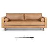 Image 2 : BNIB - Article Sven 88" Tufted Leather Sofa - Charme Tan - RV: $2499 (ART2841)