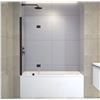 Image 2 : BNIB - Savana Bath Screen, 55x42" (Model BS-5104-BLK)