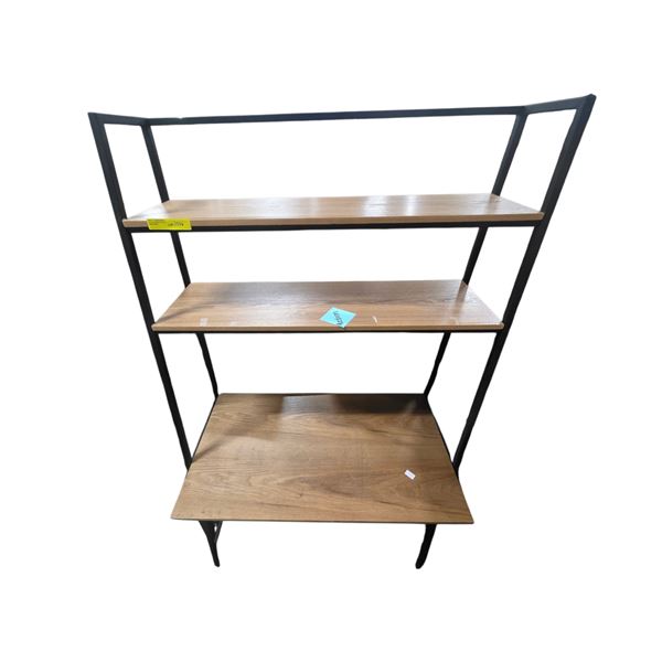 Wood and Metal Shelf Unit