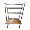 Image 2 : Wood and Metal Shelf Unit